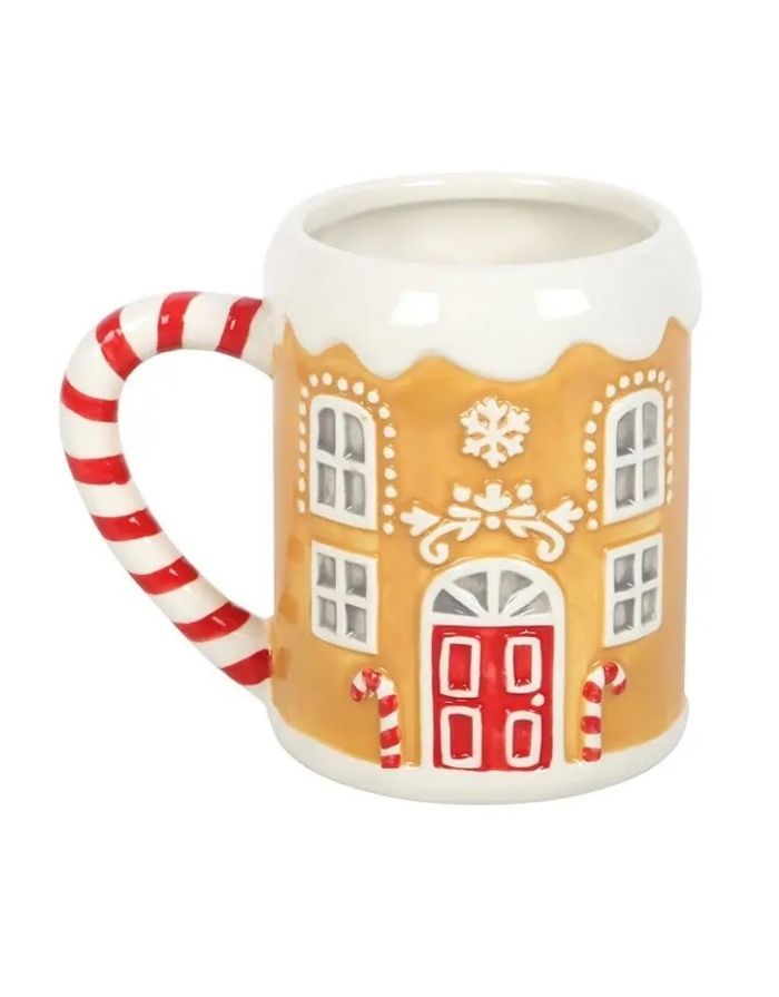 Weihnachtstasse I Zuckerstange/Lebkuchenhaus