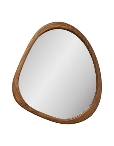 House Nordic Spiegel Luxon in organischer Form mit MDF-Holzrahmen, 44 x 48 cm.