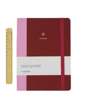 Laden Sie das Bild in den Galerie-Viewer, A-Journal Notizbuch Flow Cherry, liniertes Hardcover mit Soft-Touch, 21,5 × 16 cm.
