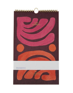 Kalender 2026 Arty von A-Journal – handgemalte Monatsillustrationen, Spiralbindung, FSC-zertifiziertes Papier, praktische Monatsübersichten, kreativer Wandkalender für Kunst- und Farbliebhaber.