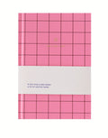 A-Journal One Line a Day Tagebuch in rosa kariertem Design, 5-Jahres-Journal, Hardcover 19x13 cm.