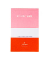 Laden Sie das Bild in den Galerie-Viewer, Notizblock Everyday Lists I Pink / Red
