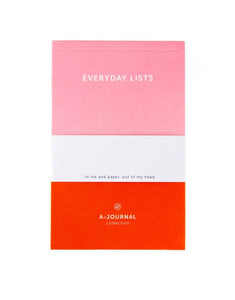 Notizblock Everyday Lists I Pink / Red