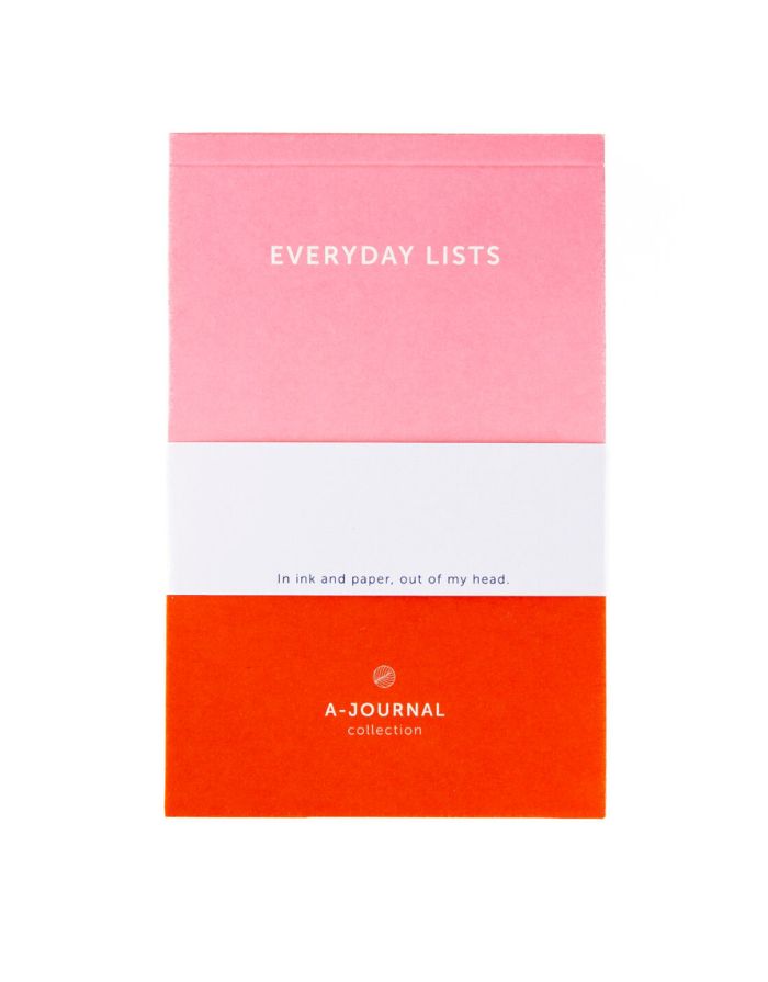 Notizblock Everyday Lists I Pink / Red