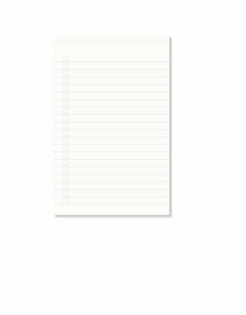 Notizblock Stripes Pink/Red von A-Journal mit hochwertigem Schreibpapier und leicht abtrennbaren Seiten im modernen Streifendesign, Papierformat