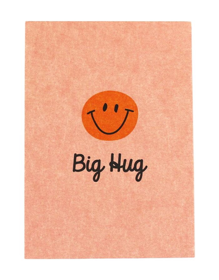 Postkarte I big hug - Smiley