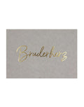 Postkarte I Bruderherz - grau
