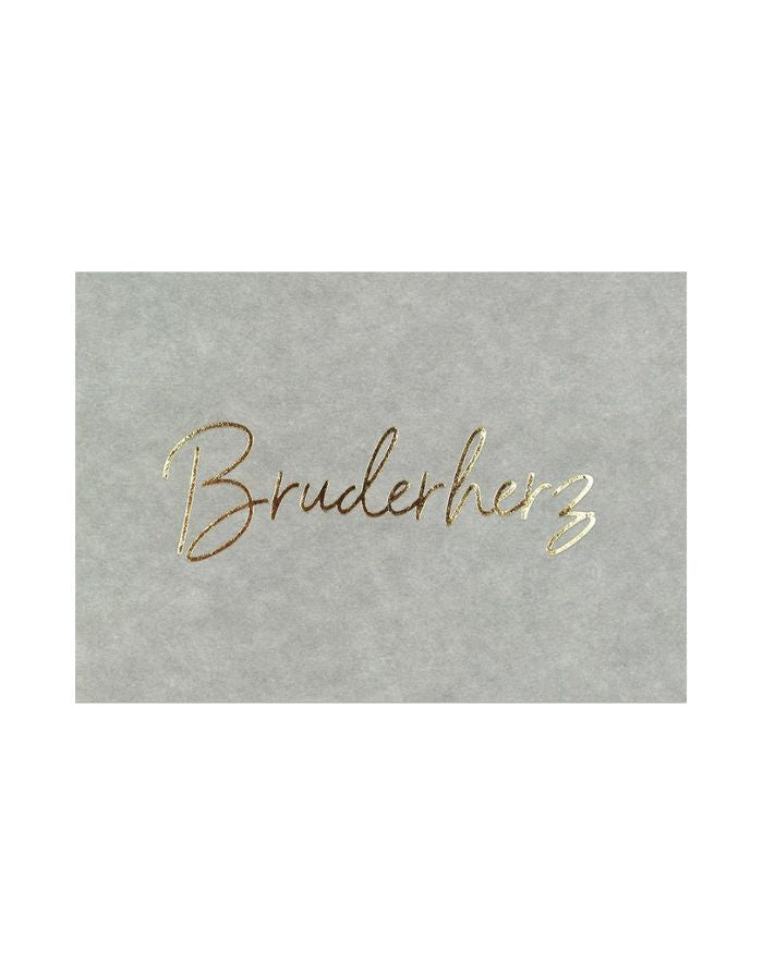 Postkarte I Bruderherz - grün