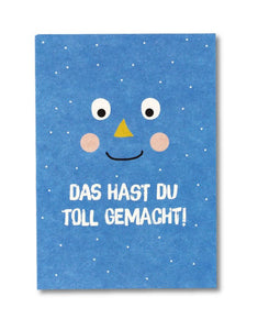 Postkarte I Das hast du toll gemacht