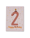 Postkarte I Geburtstag Zahl 2