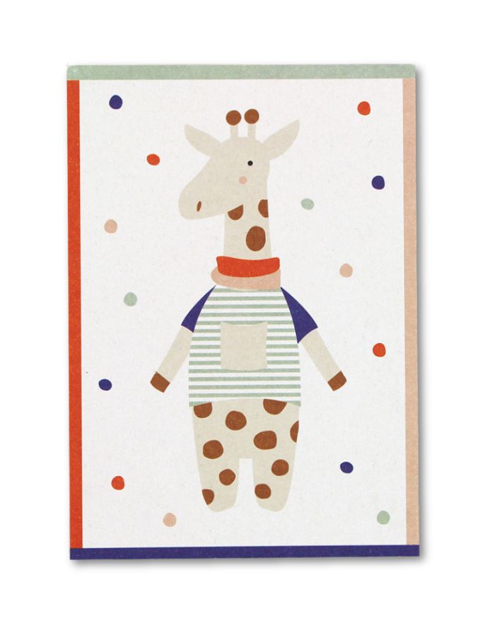 Postkarte I Giraffe