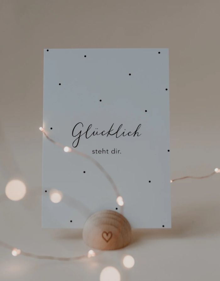 Postkarte I Glücklich