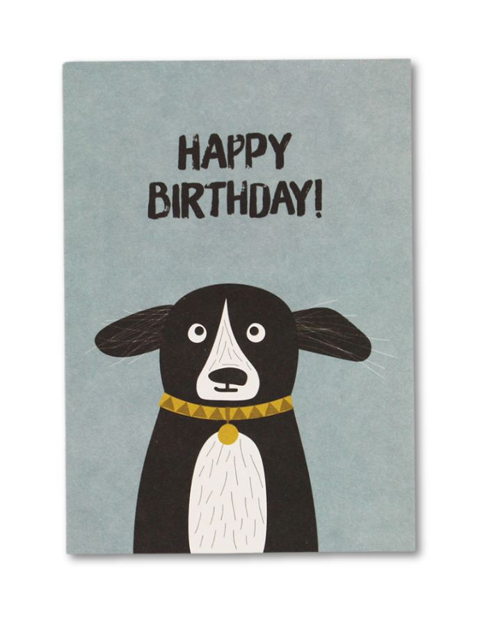 Postkarte I Happy Birthday Hund