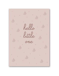 Postkarte I Hello Little One - rosa
