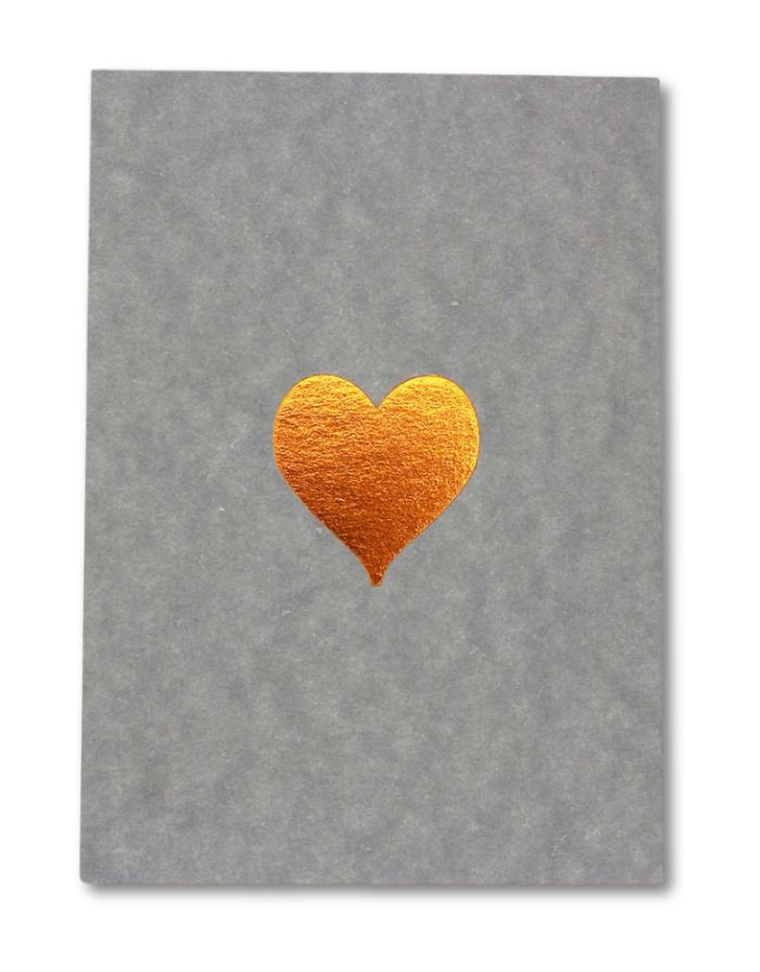 Postkarte I Herz eisblau
