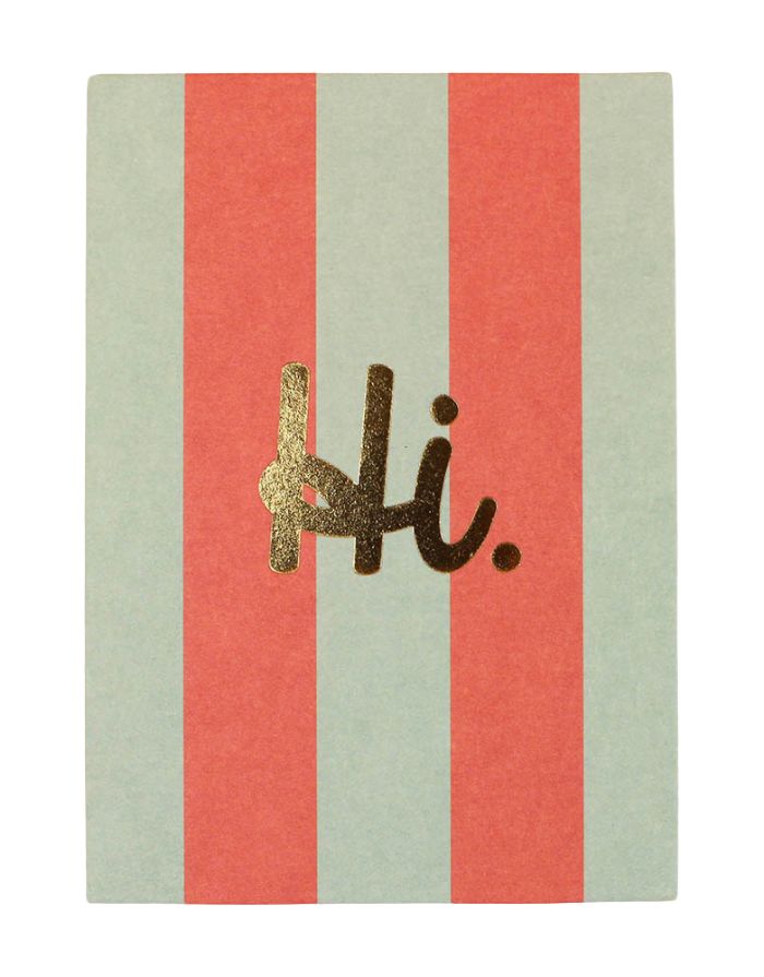 Postkarte I Hi. - Mint/Rosa