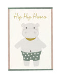 Postkarte I Hippo - Hip Hip Hurra