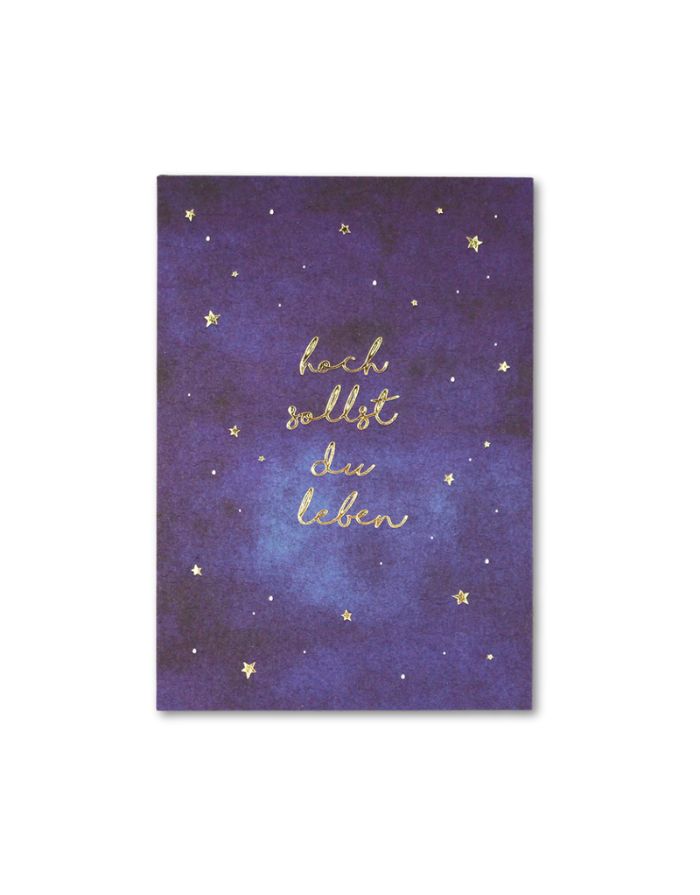 Postkarte I Hoch sollst du leben