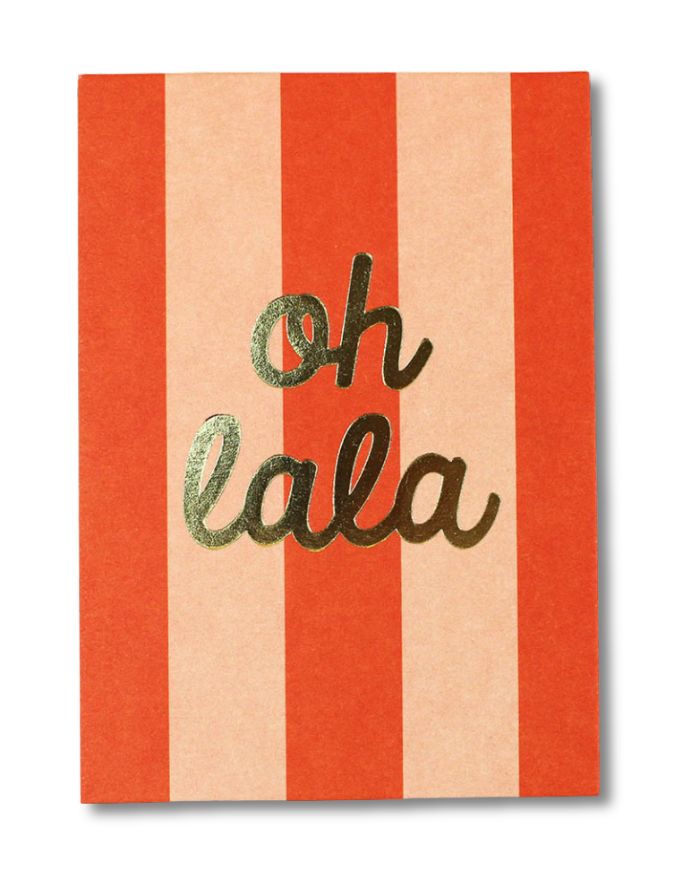 Postkarte I Ohlala Streifen