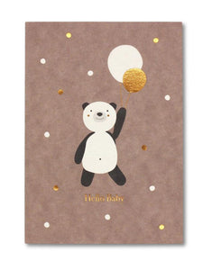 Postkarte I Panda rosé - Hello Baby