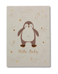 Postkarte I Pinguin rosé - Hello Baby