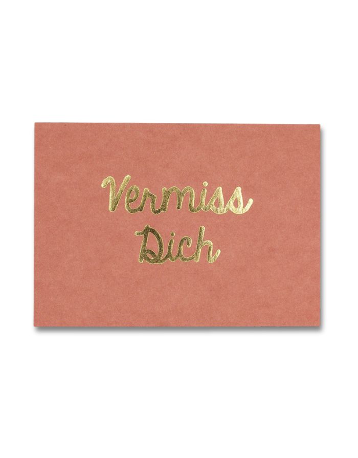 Postkarte I Vermiss Dich