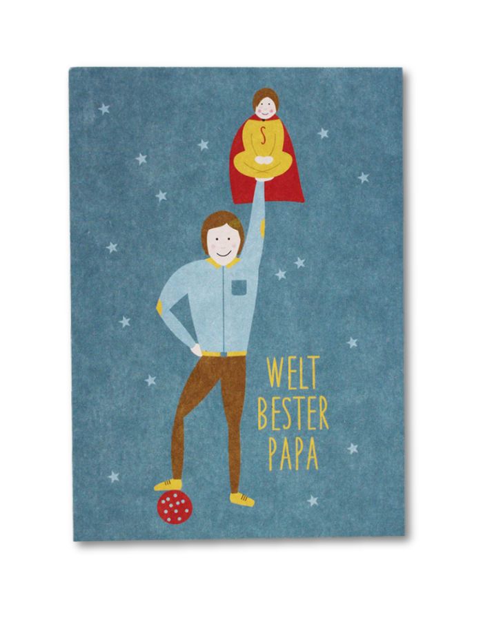 Postkarte I Weltbester Papa - Jungs