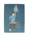 Postkarte I Weltbester Papa - Mädchen