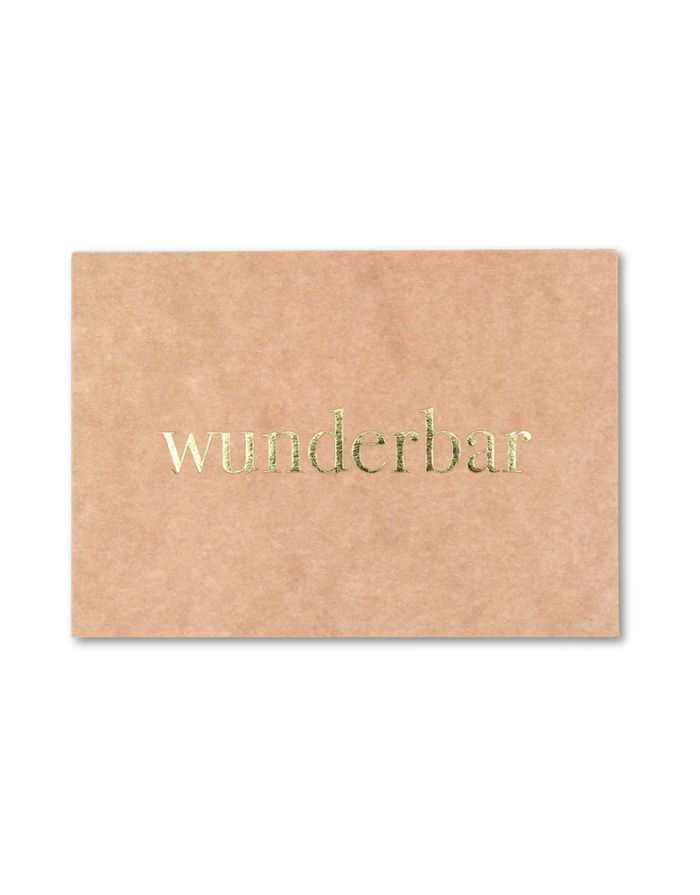 Postkarte I Wunderbar