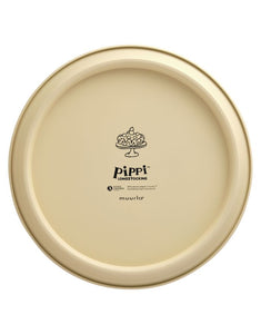 Kuchenplatte mit Deckel Pippi Langstrumpf von Muurla, runde Platte aus Stahl mit Haube und Pippi-Motiv, ideal für Torten und Geburtstage