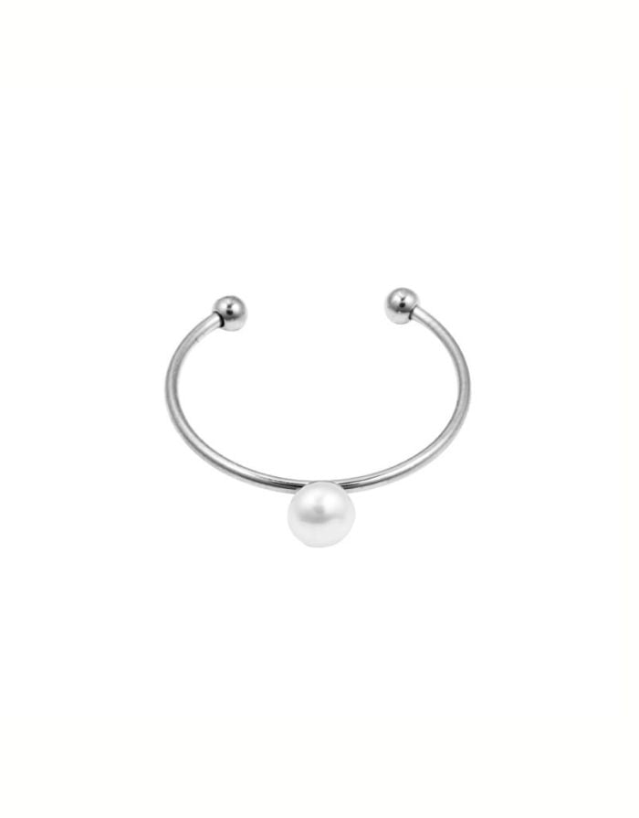 Ring Single Pearl I Silber