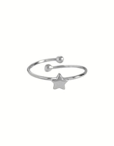 Ring Single Star I Silber