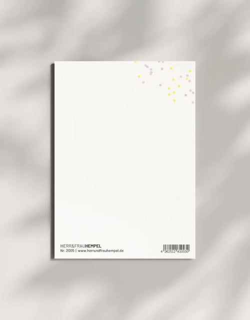 Postkarte von Herr und Frau Hempel aus hochwertiger Holzschliffpappe im DIN-A6-Format mit Blanko Rückseite