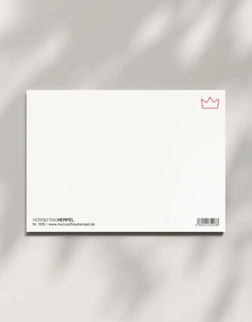Postkarte von Herr und Frau Hempel aus hochwertiger Holzschliffpappe im DIN-A6-Format mit Blanko Rückseite