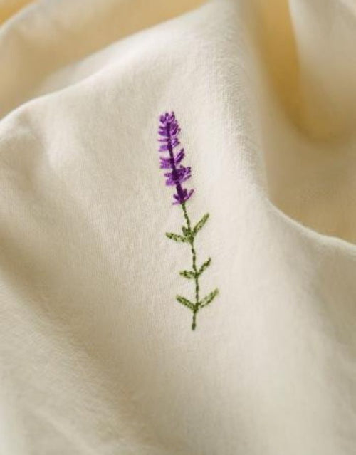 Stoffserviette Flora Butter Cream I Lavendel