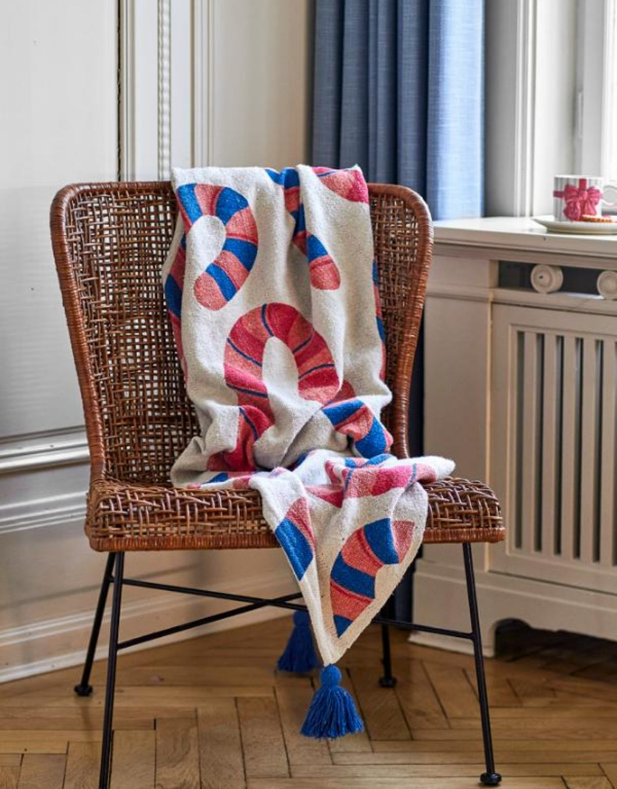 Decke Candice Bunt – Bloomingville | Plaid mit Quasten
