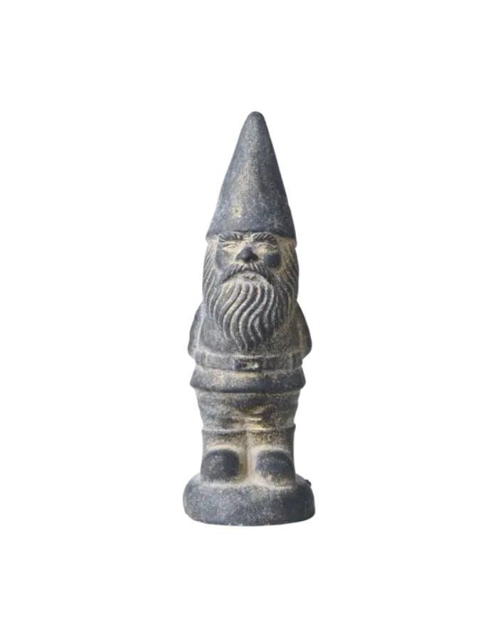 Grauer Betonzwerg Ben S von Affari of Sweden aus massivem Beton, 18 cm hoch, als dekoratives Wohnaccessoire.
