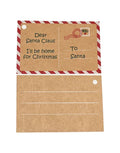 Geschenkanhänger Funny / Dear Santa von Det Gamle Apotek, 12 Stück, braun, aus Papier.