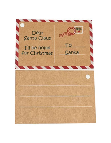 Geschenkanhänger Funny / Dear Santa von Det Gamle Apotek, 12 Stück, braun, aus Papier.