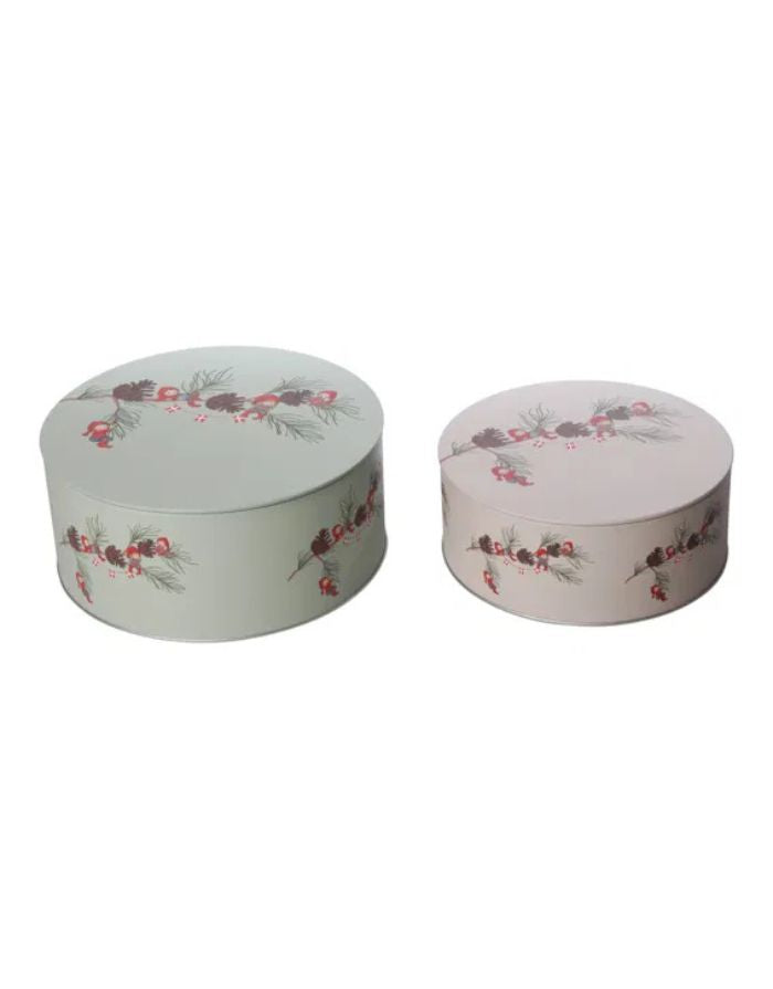 Keksdose Nisse von Det Gamle Apotek – nostalgische Metalldose in grün und beige, ideal für Plätzchen und festliche Kleinigkeiten.