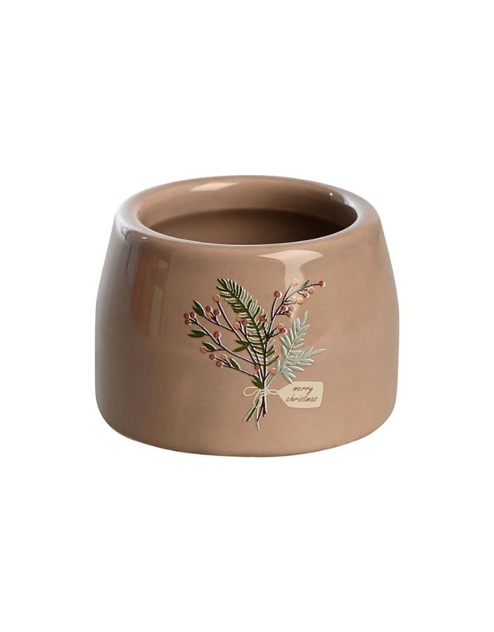 Brauner Kerzenhalter aus Dolomit für Kalenderkerzen von Det Gamle Apotek – schlichtes skandinavisches Design.