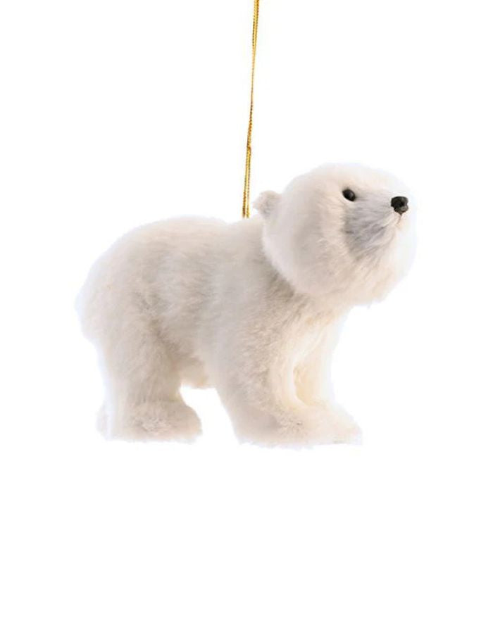 Weihnachtsbaumanhänger Eisbär von Det Gamle Apotek – weißer Polarbär als Baumschmuck, winterliche Dekoration.