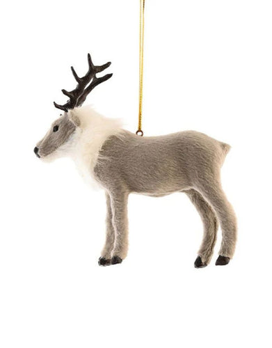 Weihnachtsbaumanhänger Elch von Det Gamle Apotek – grauer Elch zum Aufhängen als Baumschmuck.