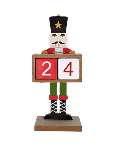 Weihnachtsdekoration Nussknacker von Det Gamle Apotek – festlicher Dekorationsartikel aus wood in rot.