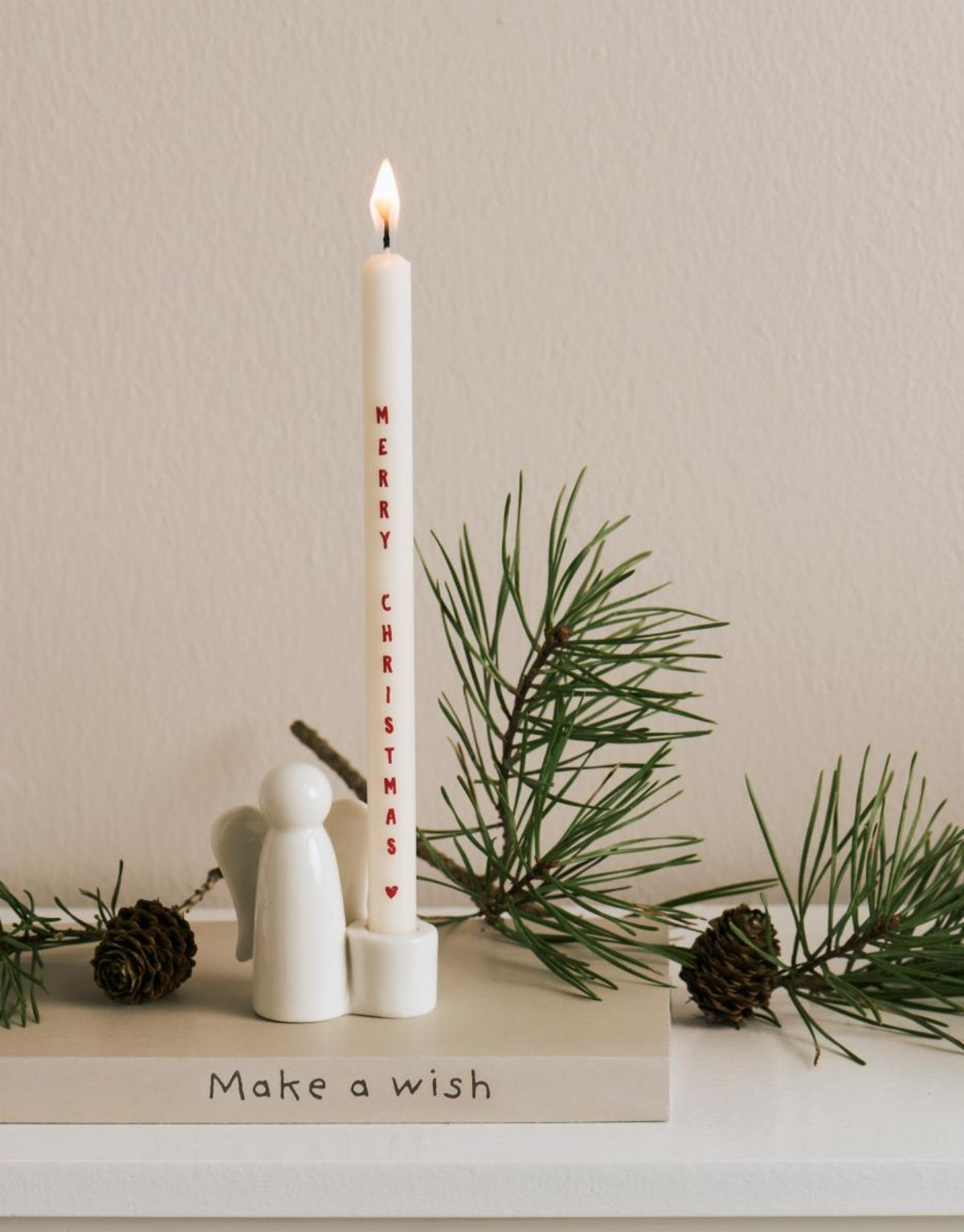 Stabkerze Merry Christmas – Ib Laursen | 20 cm