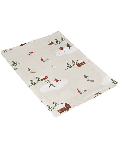 Strömshaga Geschirrtuch Vinterland aus Bio-Baumwolle mit weihnachtlichem Design.