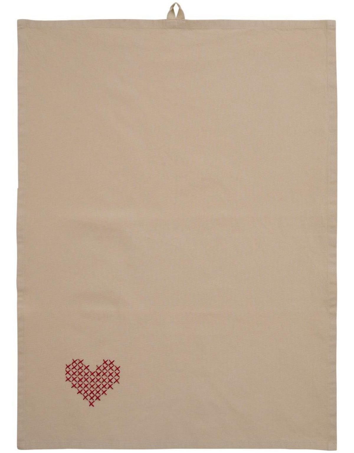 Geschirrtuch von Ib Laursen aus 100 % Baumwolle in der Größe 50 × 70 cm, saugfähig und strapazierfähig für den täglichen Gebrauch in der Küche.