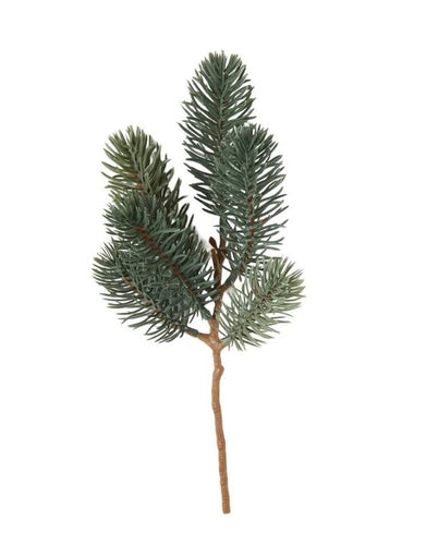 Kunstzweig Fichte von Speedtsberg in Grün, 25 cm lang – langlebige Weihnachtsdeko für Gestecke, Kränze und Vasen