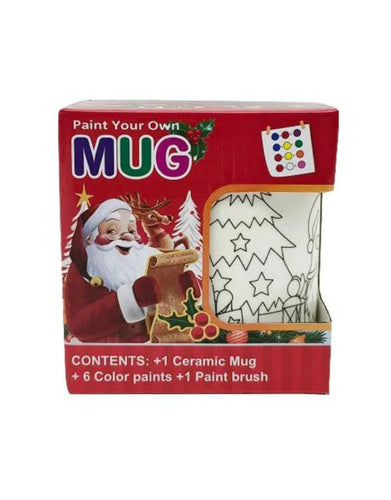 Malset aus weißer Keramik von Det Gamle Apotek – kreatives Bastelset zum Bemalen, ideal für Weihnachten und kleine Kunstprojekte.