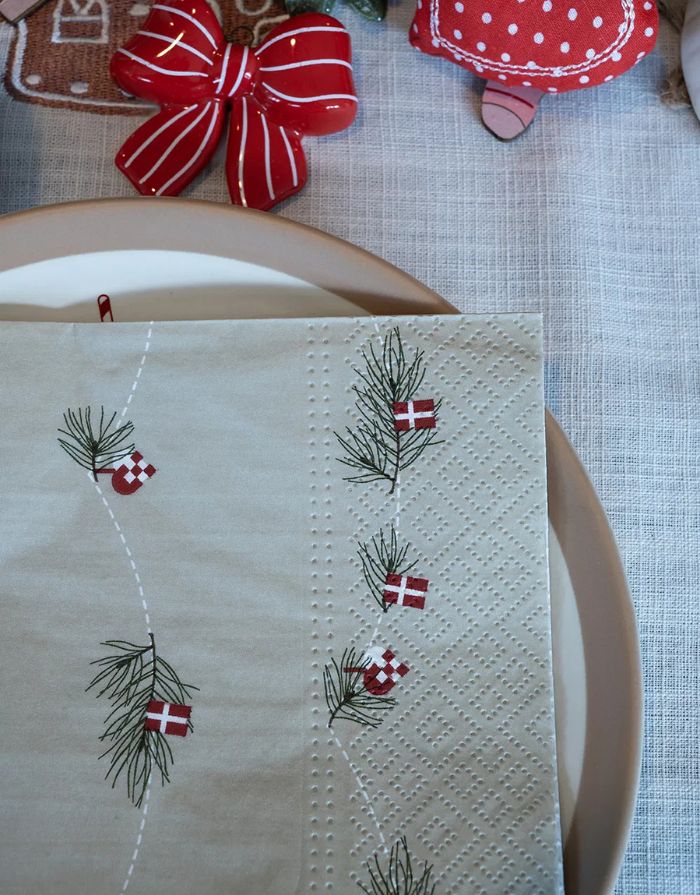 Serviette I Dansk Jul